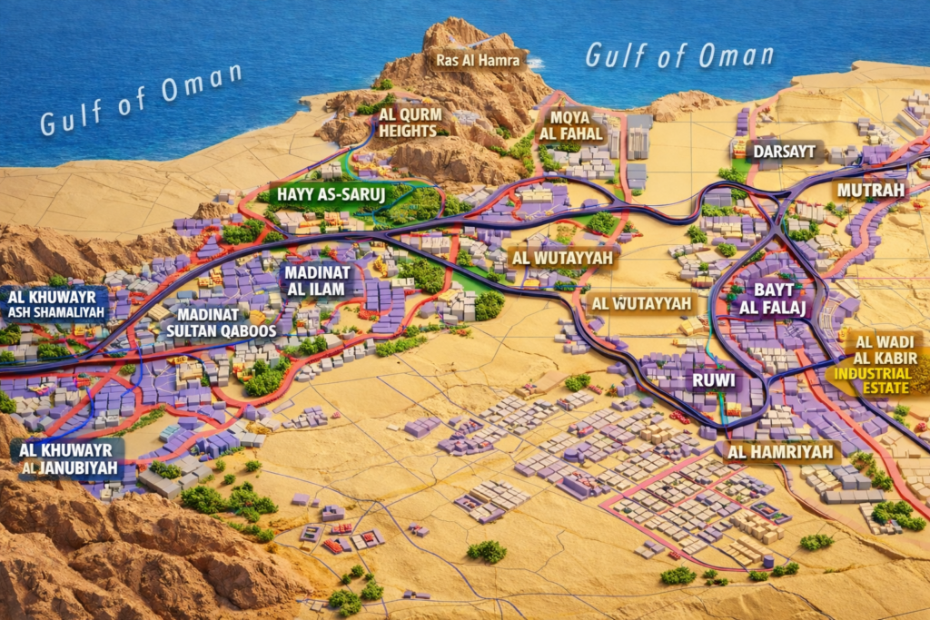 Muscat Neighbourhood Guide: What Each Area Really Feels Like