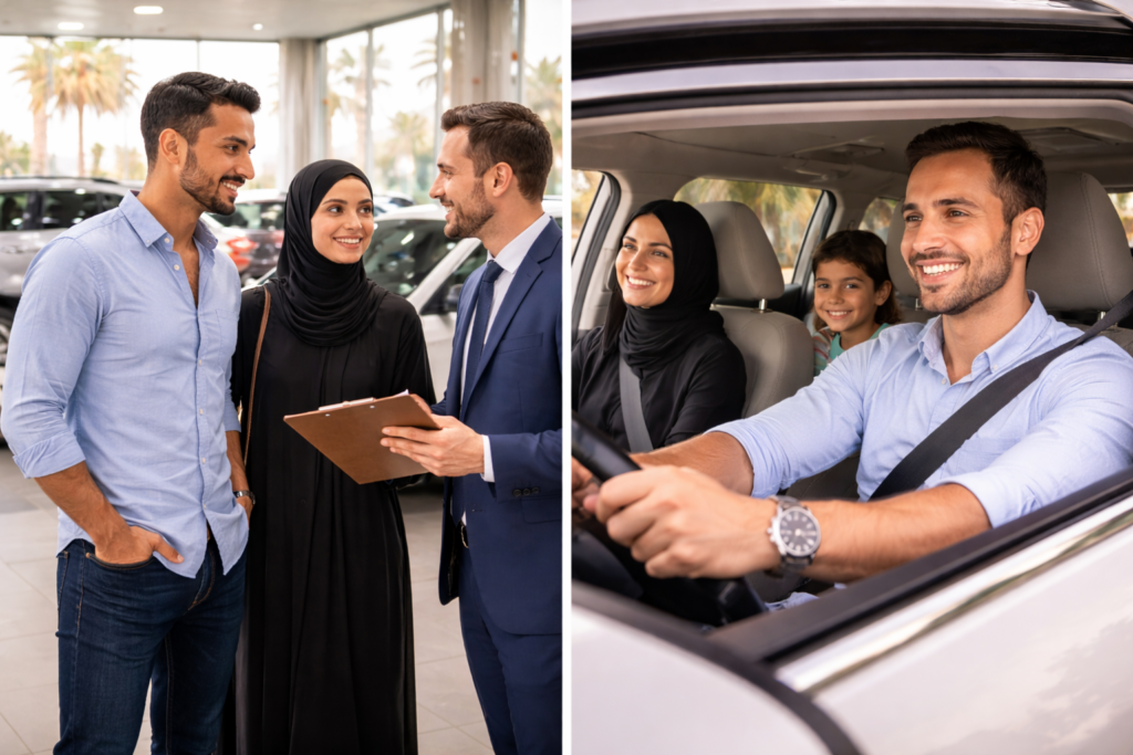 Car dealership in Muscat