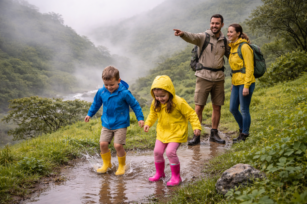 Family kids Khareef Salalah