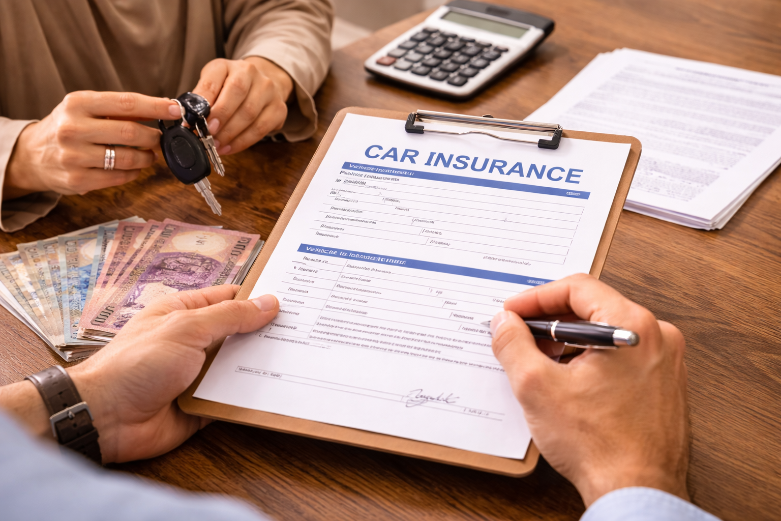 Car insurance documents prepared in Oman